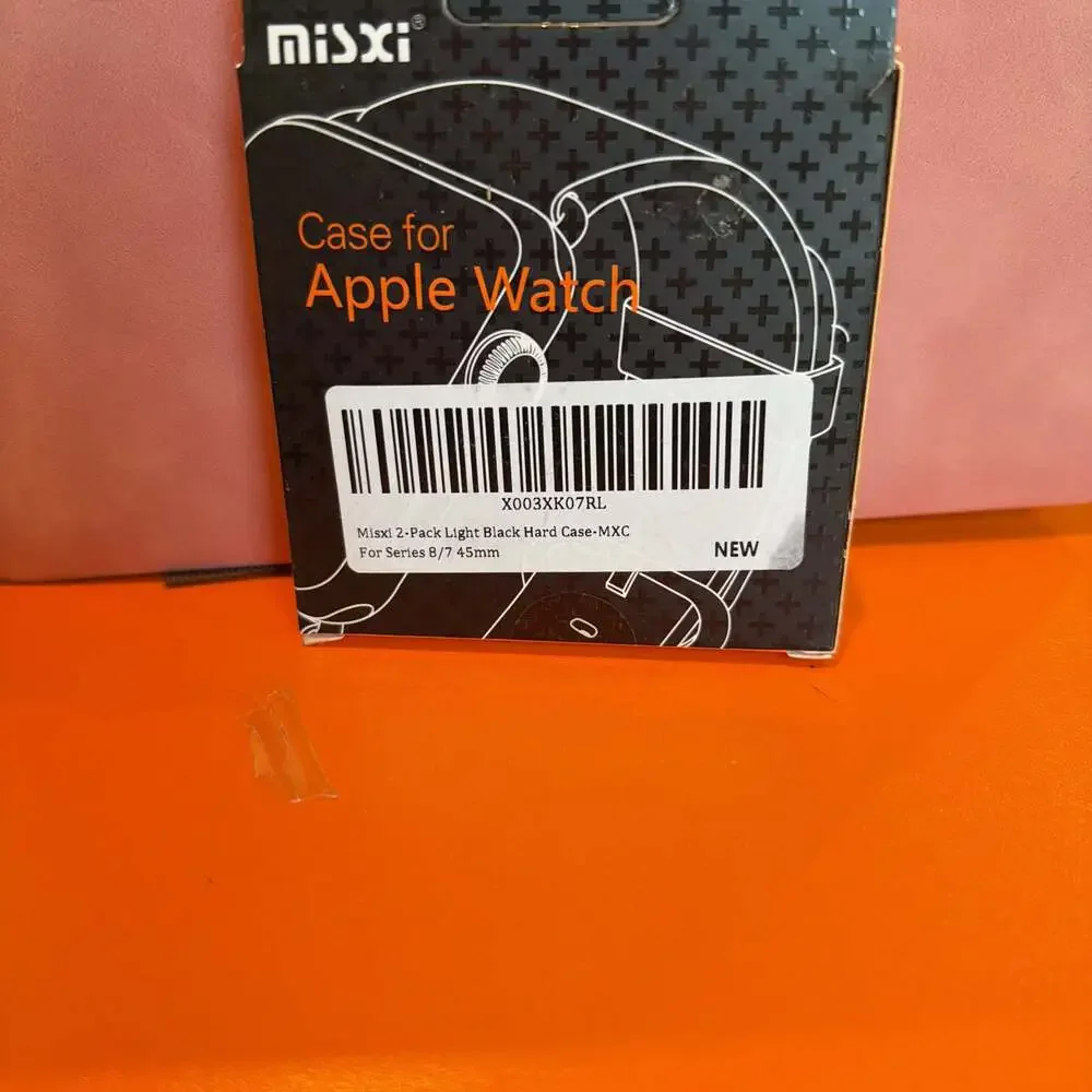 Misxi 2-Pack Hard PC Case with Tempered Glass Screen Protector for Apple Watches